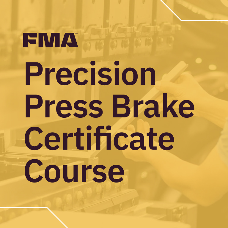 Precision Press Brake Certificate Course - FMA